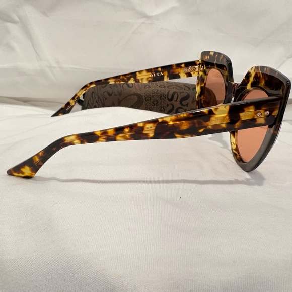 NEW! DITA CONIQUE DTS514-02-TKT; TOKYO TORTOISE W/AMBER ROSE LENS 100% AUTHENTIC - Picture 4 of 7